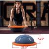 imageYes4All Combo Half Ball Balance Trainer Balance Massager Roller for Yoga Pilates StretchesC BlueOrgane