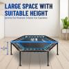 imageYes4All Rebounder Trampoline for Adults 48Inch 350 LBS Stable amp Silent Exercise Trampoline for Rebounding Jumping CardioA Black without Handle  48 inch