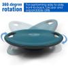 imageYes4All Upgraded Wobble Balance Board 1634 TPE Nonslip Stability Board for Home Gym Standing Desk amp Physical TherapyL Midnight Green