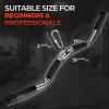 imageYes4All Wide Grip LAT Pull Down Bar Attachments with Rubber HandlesCurl LAT Pulldown Attachment for Gym Equipment Press Down BarCable Attachment Rubber Handgrips