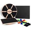 imageYes4All Versatile Wooden Wobble Balance Board Balance Trainer for Mobility Training Standing Desk Core Training Exercise Balance Stability TrainerK Combo Takes Challenge