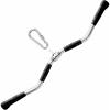 imageYes4All Wide Grip LAT Pull Down Bar Attachments with Rubber HandlesCurl LAT Pulldown Attachment for Gym Equipment Press Down BarCable Attachment Rubber Handgrips