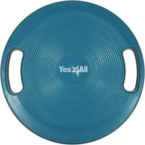 imageYes4All Upgraded Wobble Balance Board 1634 TPE Nonslip Stability Board for Home Gym Standing Desk amp Physical TherapyL Midnight Green