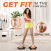 imageYes4All Ab Twister Board 15 inch XXL Waist Twisting DiscTwisting Stepper for Aerobic Exercise Full Body Toning Workout NoiseFree 2pcs in a BoxBlackOrange