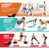 imageYes4All Ab Twister Board 15 inch XXL Waist Twisting DiscTwisting Stepper for Aerobic Exercise Full Body Toning Workout NoiseFree 2pcs in a BoxBlackRed