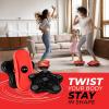 imageYes4All Ab Twister Board 15 inch XXL Waist Twisting DiscTwisting Stepper for Aerobic Exercise Full Body Toning Workout NoiseFree 2pcs in a BoxBlackRed
