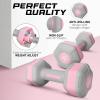imageYes4All Adjustable Dumbbells For WomenNonSlip amp Safe PP PlasticCoated Dumbbell Sets Pair With Easy 368To5 LBS Weights Change AntiRoll Hex Shape Pleasing amp Compact Design For Any Routine