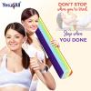 imageYes4All EVA Firm Foam Rollers for Yoga amp Pilates Available in 12 18 24 36 inch Yoga Roller for Massage Stretching Core StrengtheningG Rainbow Smooth