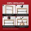imageYes4All Heavy Duty Wall Mounted Pull Up Bar Over Door Pull Up Bar for Doorway Multi Grip Chin Up Bar Sturdy Strength Training Bars amp Durable Gym Bar for Home ExerciseDoorway PullUp Bar