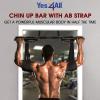imageYes4All Heavy Duty Wall Mounted Pull Up Bar Over Door Pull Up Bar for Doorway Multi Grip Chin Up Bar Sturdy Strength Training Bars amp Durable Gym Bar for Home ExerciseCombo Chin Up Bar  Ab Straps