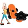 imageYes4All Ab Twister Board 15 inch XXL Waist Twisting DiscTwisting Stepper for Aerobic Exercise Full Body Toning Workout NoiseFree 2pcs in a BoxBlackOrange