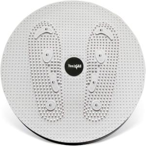 imageYes4All Ab Twister Board 15 inch XXL Waist Twisting DiscTwisting Stepper for Aerobic Exercise Full Body Toning Workout NoiseFree 2pcs in a BoxGrey
