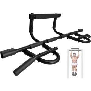 imageYes4All Heavy Duty Wall Mounted Pull Up Bar Over Door Pull Up Bar for Doorway Multi Grip Chin Up Bar Sturdy Strength Training Bars amp Durable Gym Bar for Home ExercisePull Up Bar XSP