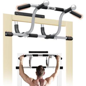 imageYes4All Heavy Duty Wall Mounted Pull Up Bar Over Door Pull Up Bar for Doorway Multi Grip Chin Up Bar Sturdy Strength Training Bars amp Durable Gym Bar for Home ExerciseElevated Doorway Pull Up Bar