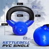 image:imageYes4All Kettlebell 5100lbs Vinyl Coated Cast Iron for Dumbbell Weights Exercises Gym Fitness Full Body Workout Equipment Push up Grip and Strength Training