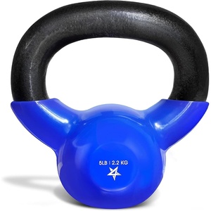 image:imageYes4All Kettlebell 5100lbs Vinyl Coated Cast Iron for Dumbbell Weights Exercises Gym Fitness Full Body Workout Equipment Push up Grip and Strength Training