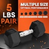 image:imageYes4All Chrome Grip Encased Hex Dumbbells  Hand Weights With AntiSlip 1030 LBS PairM 5 Pounds  Pair