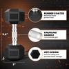 image:imageYes4All Chrome Grip Encased Hex Dumbbells  Hand Weights With AntiSlip 1030 LBS PairM 5 Pounds  Pair