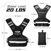 image:imageYes4All Adjustable Weighted Vest 1132lbs with Reflective Strip Large Weight Vest for Strength Training for Men amp WomenBlack 2