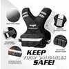 image:imageYes4All Adjustable Weighted Vest 1132lbs with Reflective Strip Large Weight Vest for Strength Training for Men amp WomenBlack 2