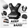 image:imageYes4All Adjustable Weighted Vest 1132lbs with Reflective Strip Large Weight Vest for Strength Training for Men amp WomenBlack