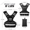 image:imageYes4All Adjustable Weighted Vest 1132lbs with Reflective Strip Large Weight Vest for Strength Training for Men amp WomenBlack