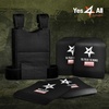 image:imageYes4All Weighted Vest Plates with Curved Ergonomic Design for Running Rucking amp Strength Training Comfortable Fit 575875141975 LB Pairs1975LBS Pair  Black
