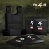 image:imageYes4All Weighted Vest Plates with Curved Ergonomic Design for Running Rucking amp Strength Training Comfortable Fit 575875141975 LB Pairs575LBS Pair  Black