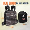 image:imageYes4All Weighted Vest Plates with Curved Ergonomic Design for Running Rucking amp Strength Training Comfortable Fit 575875141975 LB PairsBlack Camo  UPGRADED 20lbs Vest with Plate