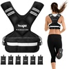 image:imageYes4All Adjustable Weighted Vest 1132lbs with Reflective Strip Large Weight Vest for Strength Training for Men amp WomenBlack 2