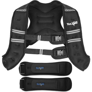 image:imageYes4All Weighted Vest with AnkleWrist Weights Strength Training Weight Vest  14 Lbs