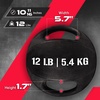 image:imageYes4All Medicine Ball Dual GripExercise Weighted Ball with Handles for Cardio Workout Strength Training and Balance EnhancementC 12 Pounds