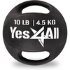 image:imageYes4All Medicine Ball Dual GripExercise Weighted Ball with Handles for Cardio Workout Strength Training and Balance EnhancementB 10 Pounds