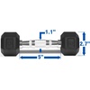 image:imageDumbbell  Rubber Hex  5lbs