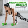 image:imageYes4All Dumbbells Neoprene Treatment Iron Array Soft Coating Color Dumbbells Colorful Dumbbells Exercise Fitness Set of 2 22 22 32 66 86 86 110 86 110 110 81 110 110D 6 kg Green
