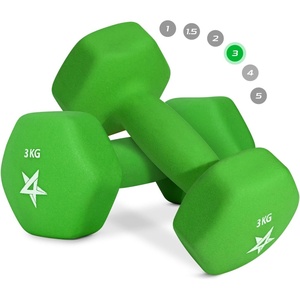 image:imageYes4All Dumbbells Neoprene Treatment Iron Array Soft Coating Color Dumbbells Colorful Dumbbells Exercise Fitness Set of 2 22 22 32 66 86 86 110 86 110 110 81 110 110D 6 kg Green